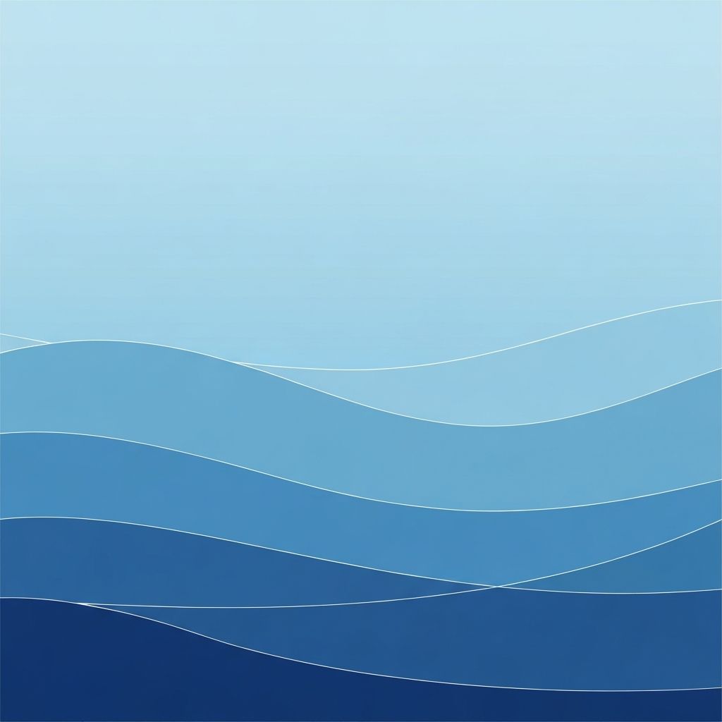 Abstract blue ocean waves background